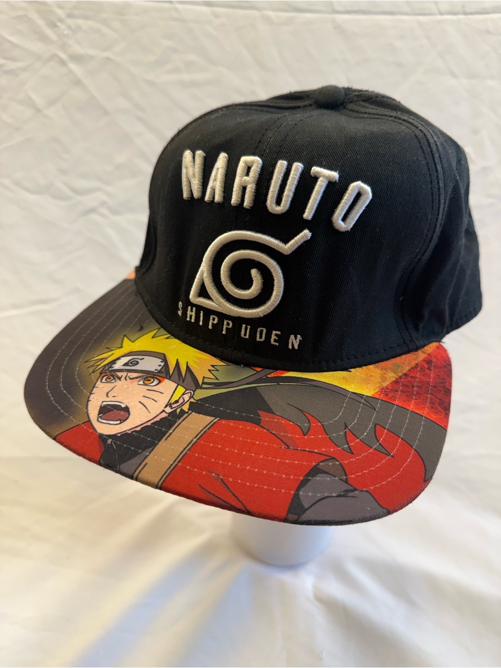 Naruto Shippuden Hat Cap Snap Back Youth OSFM Black